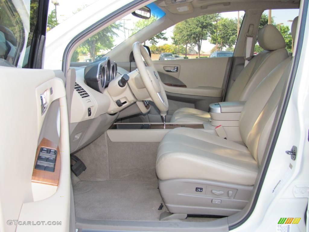 2006 Murano SL - Glacier Pearl / Cafe Latte photo #8