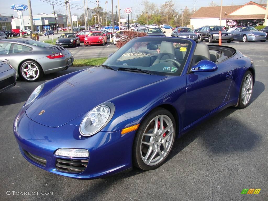 2009 911 Carrera S Cabriolet - Aqua Blue Metallic / Stone Grey photo #1