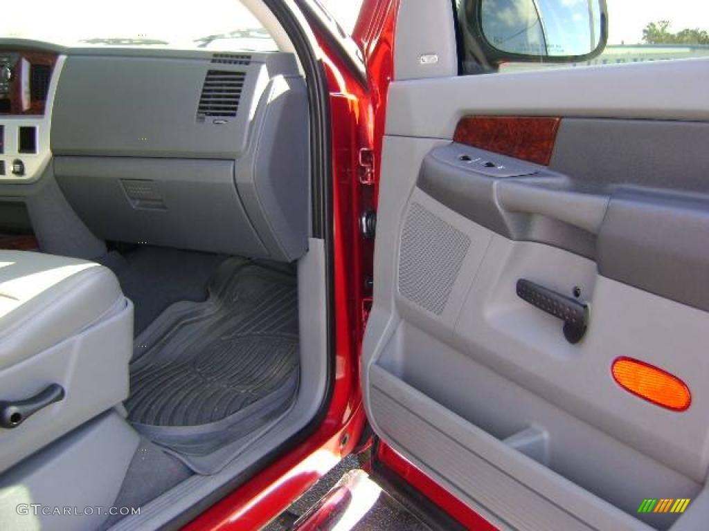 2008 Ram 1500 Laramie Quad Cab 4x4 - Inferno Red Crystal Pearl / Medium Slate Gray photo #25