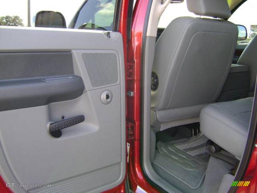 2008 Ram 1500 Laramie Quad Cab 4x4 - Inferno Red Crystal Pearl / Medium Slate Gray photo #27