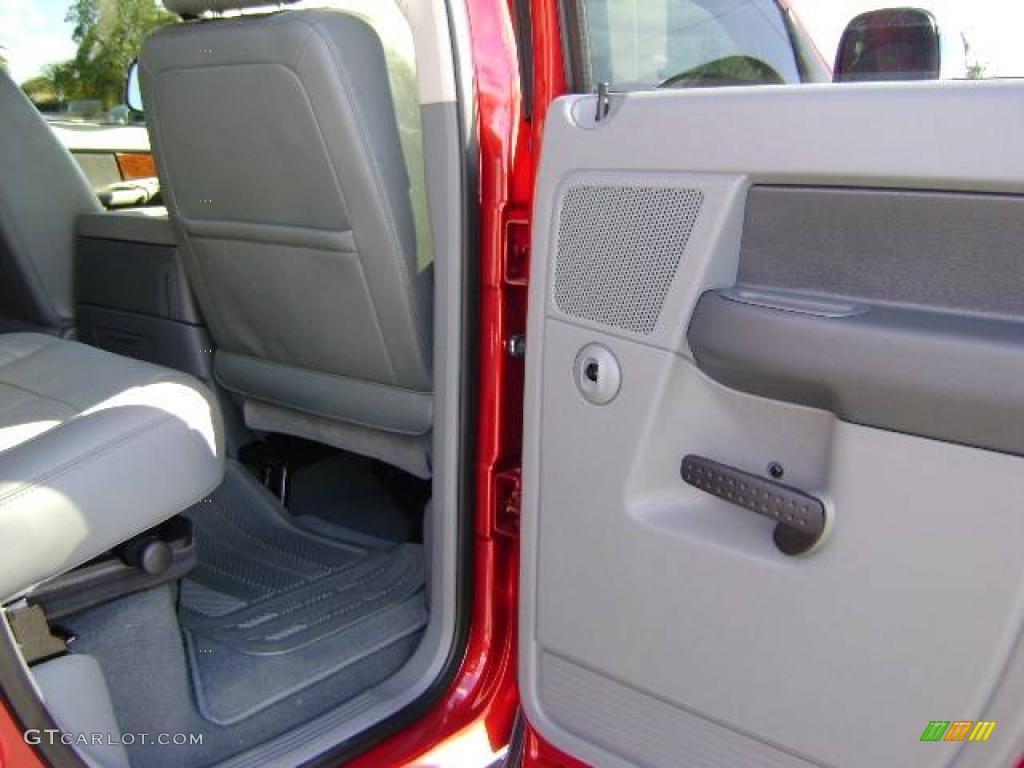 2008 Ram 1500 Laramie Quad Cab 4x4 - Inferno Red Crystal Pearl / Medium Slate Gray photo #29