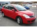 2009 Red Alert Nissan Versa 1.8 S Hatchback  photo #3