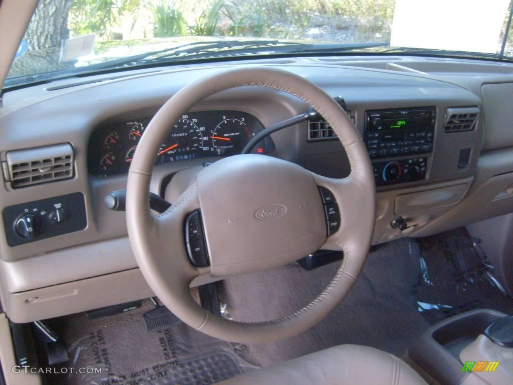 2000 F350 Super Duty Lariat Crew Cab Dually - Woodland Green Metallic / Medium Parchment photo #10