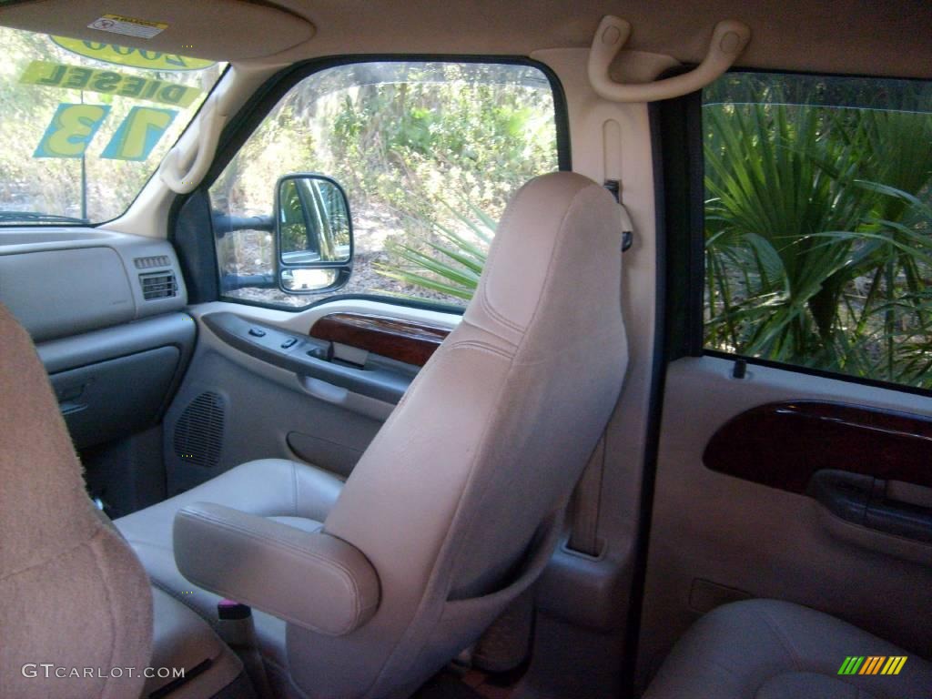 2000 F350 Super Duty Lariat Crew Cab Dually - Woodland Green Metallic / Medium Parchment photo #13