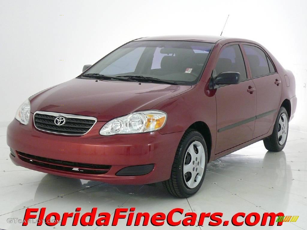 2007 Corolla CE - Impulse Red Pearl / Stone photo #1