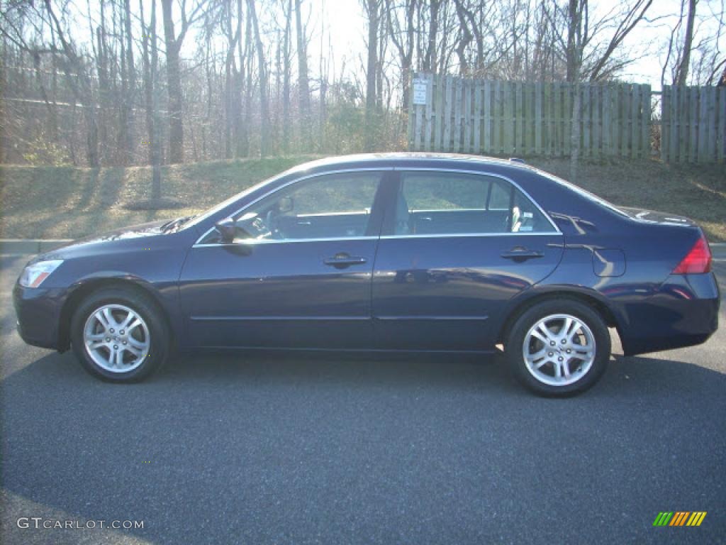 2006 Accord EX-L Sedan - Royal Blue Pearl / Gray photo #6