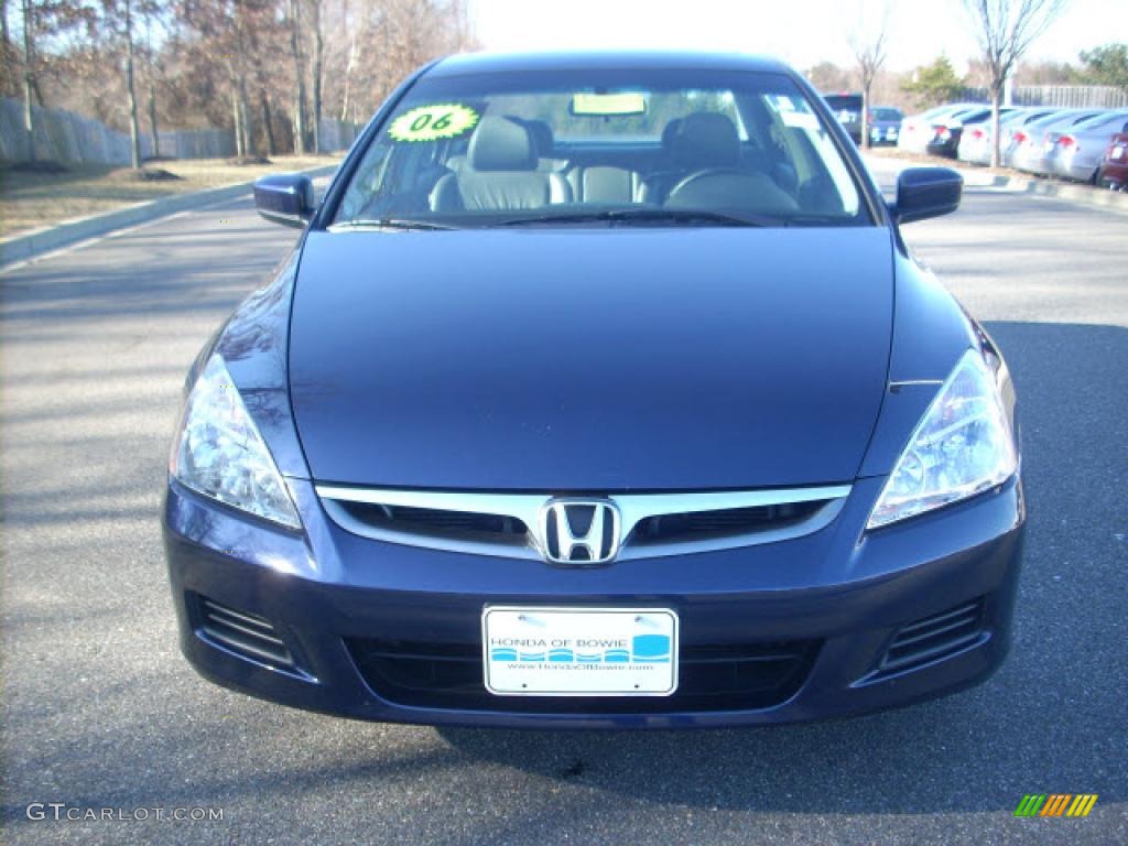2006 Accord EX-L Sedan - Royal Blue Pearl / Gray photo #8