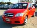 2009 Victory Red Chevrolet Aveo LT Sedan  photo #1