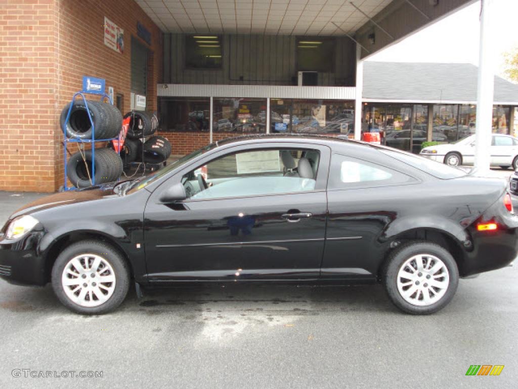 2009 Cobalt LS Coupe - Black / Gray photo #3