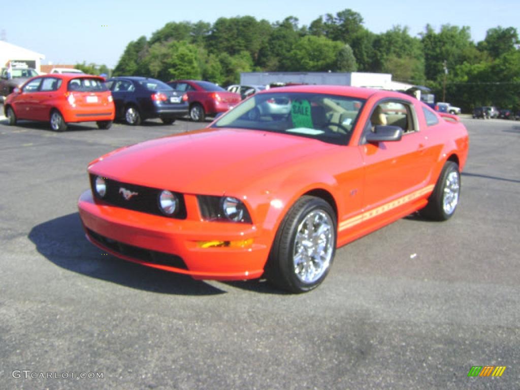 2006 Mustang GT Premium Coupe - Torch Red / Light Parchment photo #1