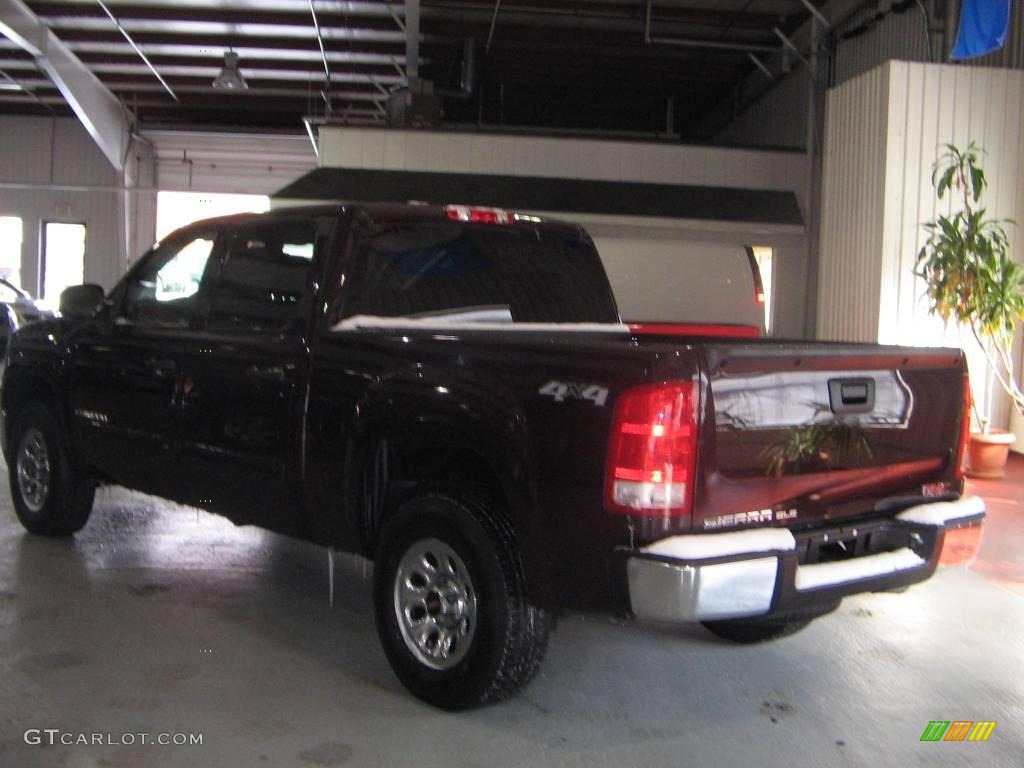 2008 Sierra 1500 SLE Crew Cab 4x4 - Dark Crimson Metallic / Ebony photo #4