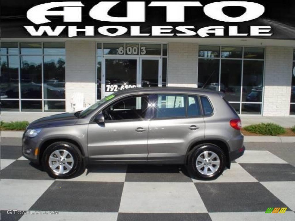 2009 Tiguan S - Alpine Grey Metallic / Charcoal photo #1