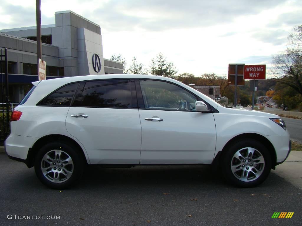 2007 MDX  - Aspen White Pearl / Parchment photo #3