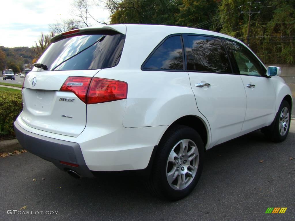2007 MDX  - Aspen White Pearl / Parchment photo #4
