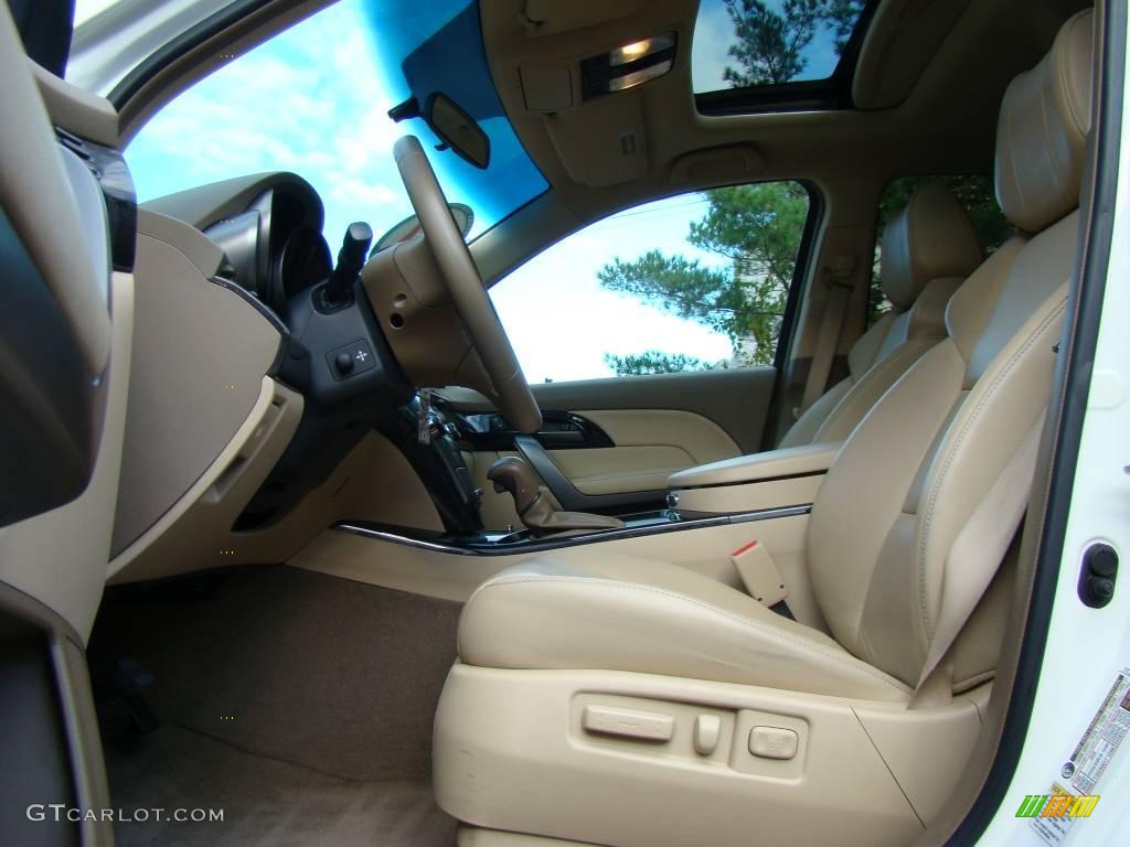 2007 MDX  - Aspen White Pearl / Parchment photo #9