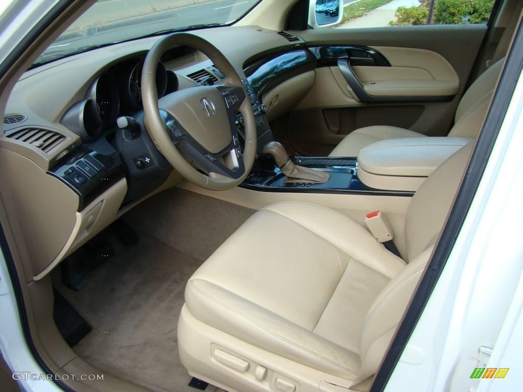 2007 MDX  - Aspen White Pearl / Parchment photo #10