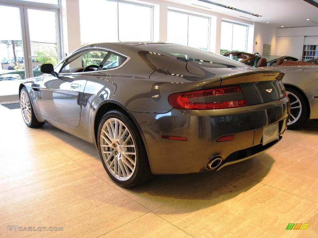 2009 V8 Vantage Coupe - Meteorite Silver / Iron Ore Red photo #4
