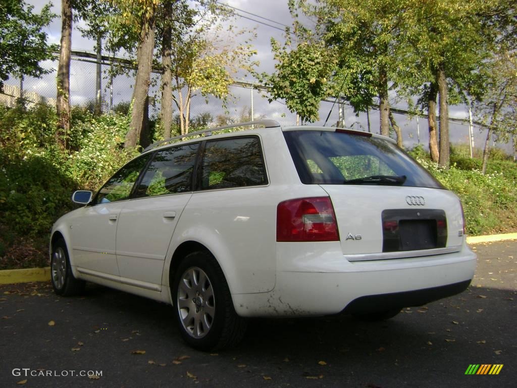 2001 A6 2.8 quattro Avant - Casablanca White / Onyx photo #10