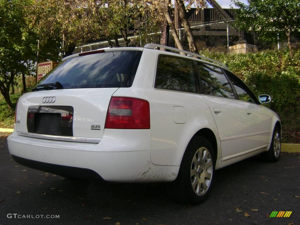2001 A6 2.8 quattro Avant - Casablanca White / Onyx photo #12