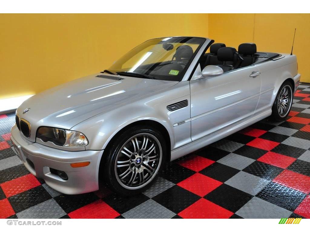 2002 M3 Convertible - Titanium Silver Metallic / Black photo #1