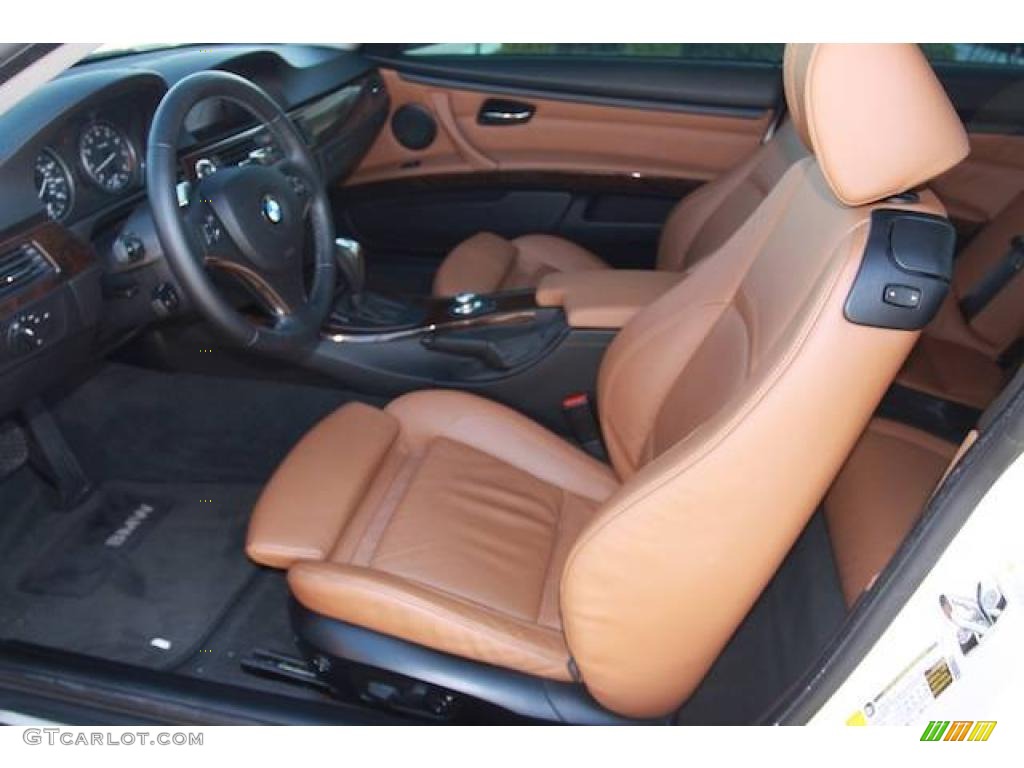2008 3 Series 335i Coupe - Alpine White / Saddle Brown/Black photo #5