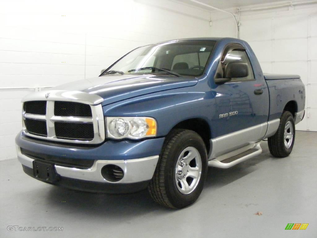 2004 Ram 1500 SLT Regular Cab - Atlantic Blue Pearl / Dark Slate Gray photo #1