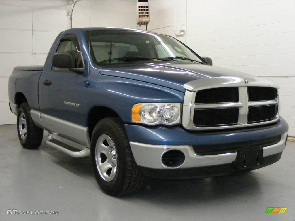 2004 Ram 1500 SLT Regular Cab - Atlantic Blue Pearl / Dark Slate Gray photo #3