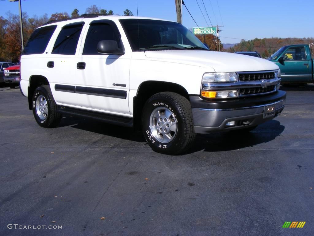 2000 Tahoe LS 4x4 - Summit White / Gray photo #2