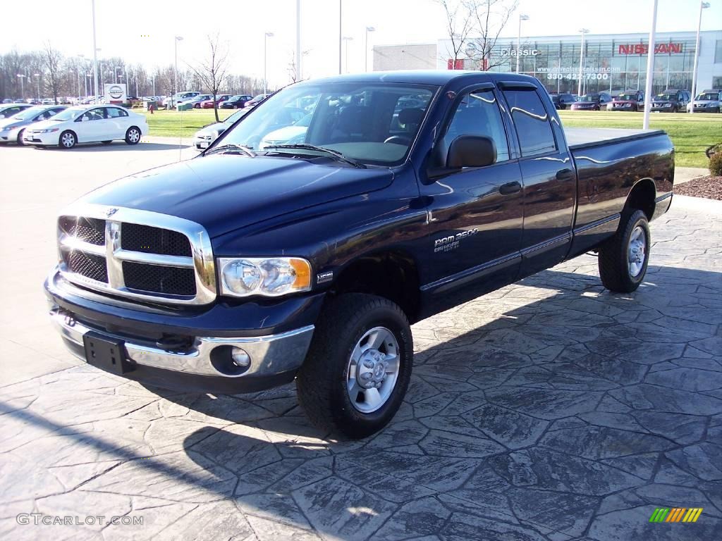 2005 Ram 2500 Big Horn Quad Cab 4x4 - Patriot Blue Pearl / Dark Slate Gray photo #2