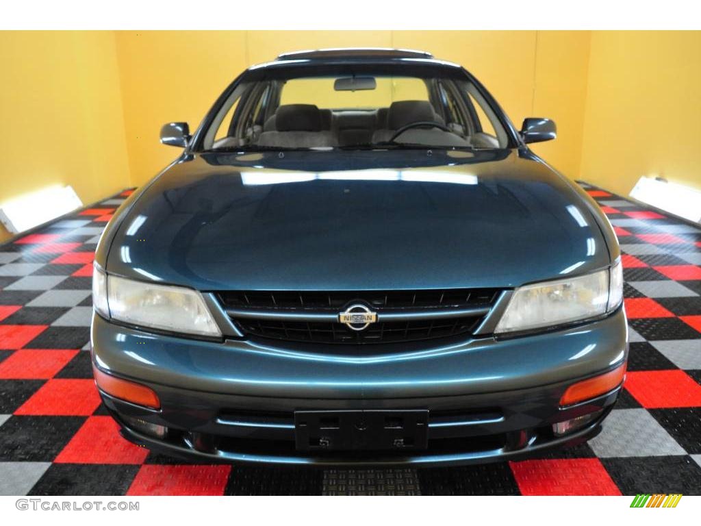 1999 Maxima SE - Lakeshore Blue / Beige photo #2