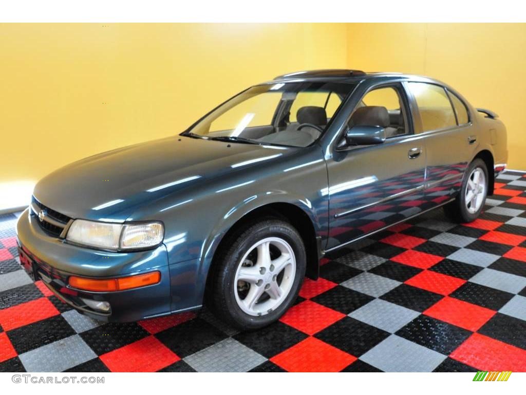 1999 Maxima SE - Lakeshore Blue / Beige photo #3