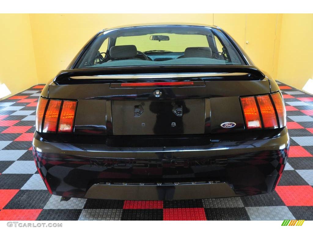 1999 Mustang V6 Coupe - Black / Light Graphite photo #5