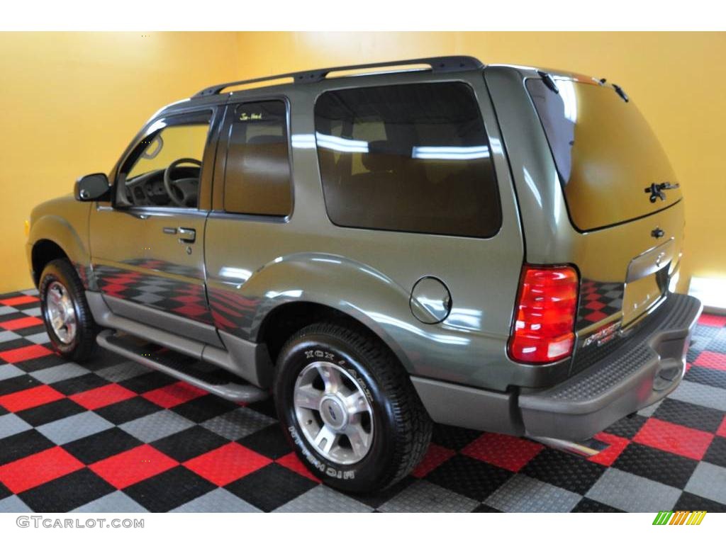 2003 Explorer Sport XLS - Estate Green Metallic / Medium Parchment Beige photo #4