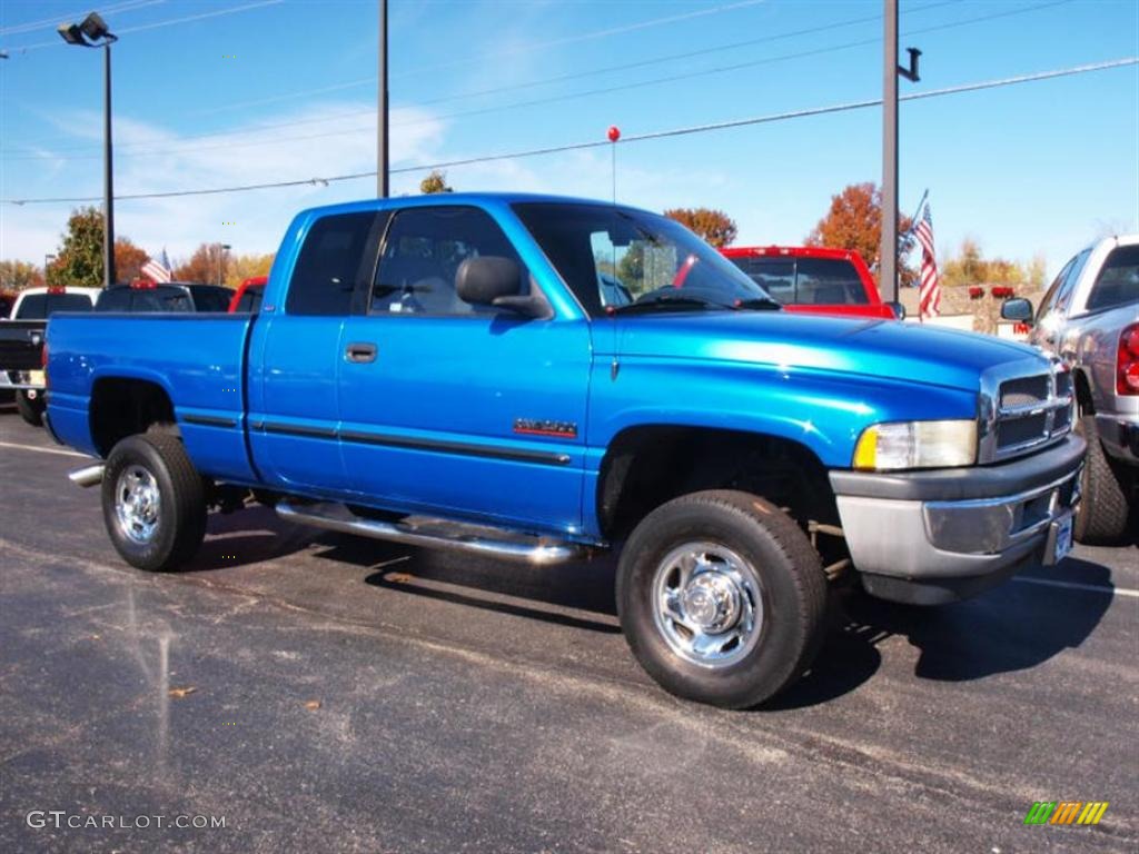 Intense Blue Pearl 1999 Dodge Ram 2500 Laramie Extended Cab 4x4 Exterior Photo #21255503