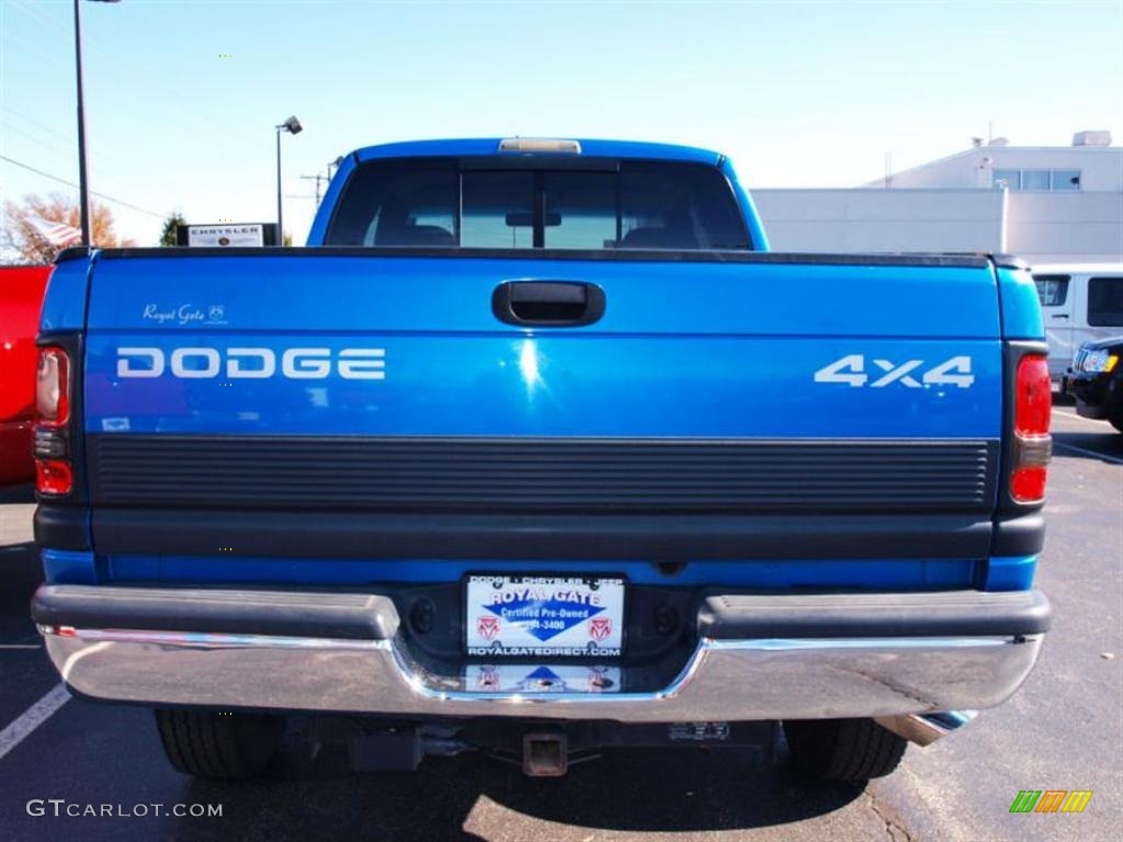 1999 Ram 2500 Laramie Extended Cab 4x4 - Intense Blue Pearl / Agate photo #6