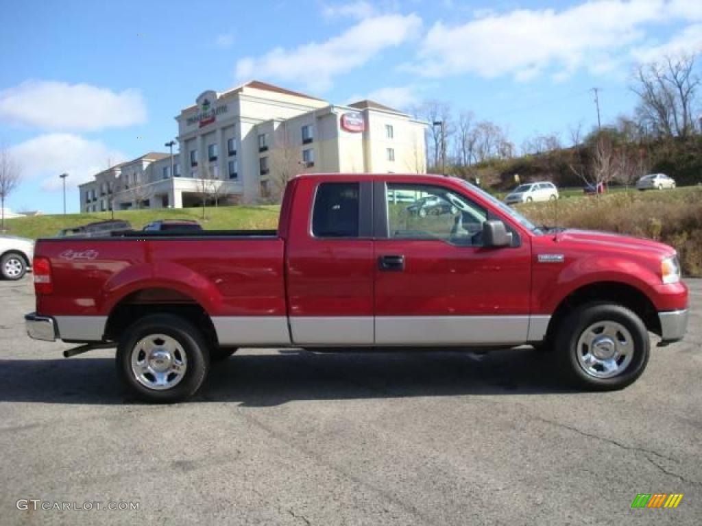 2007 F150 XLT SuperCab 4x4 - Redfire Metallic / Medium Flint photo #2
