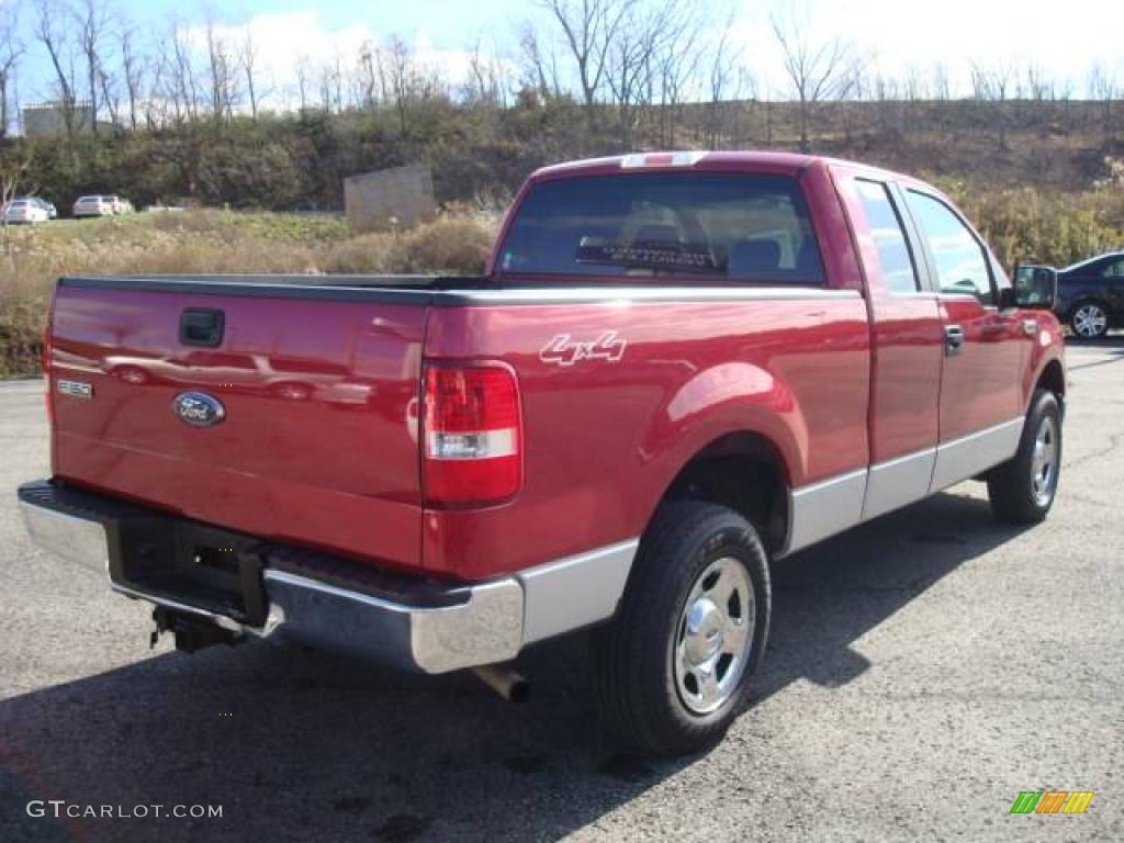 2007 F150 XLT SuperCab 4x4 - Redfire Metallic / Medium Flint photo #3