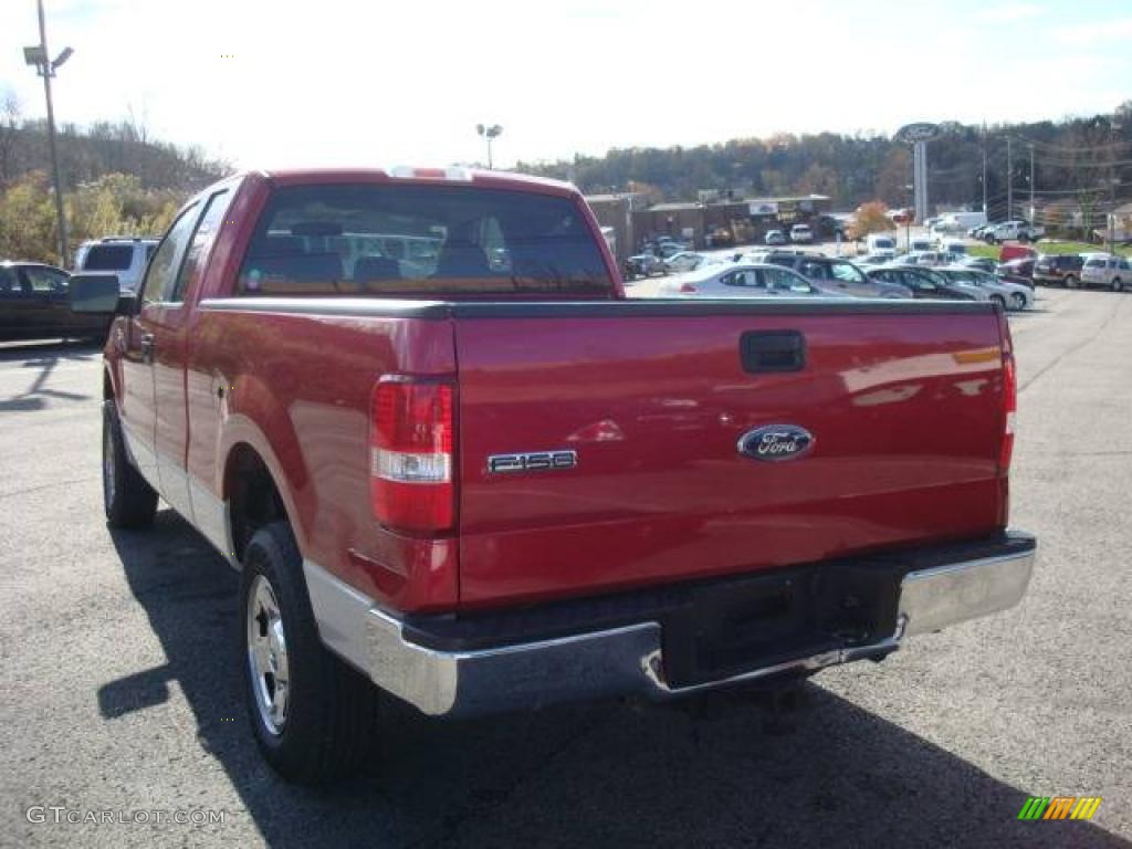 2007 F150 XLT SuperCab 4x4 - Redfire Metallic / Medium Flint photo #5