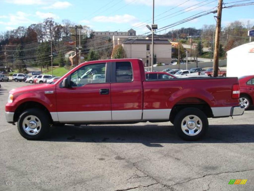 2007 F150 XLT SuperCab 4x4 - Redfire Metallic / Medium Flint photo #6
