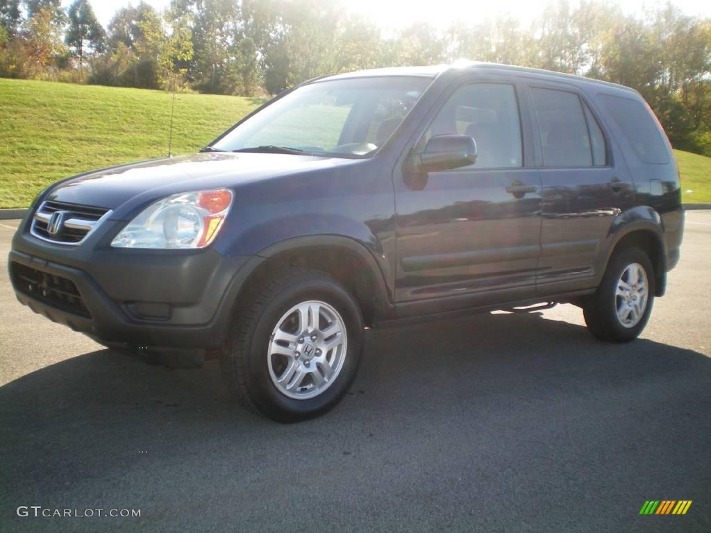 2002 CR-V EX 4WD - Eternal Blue Pearl / Black photo #1