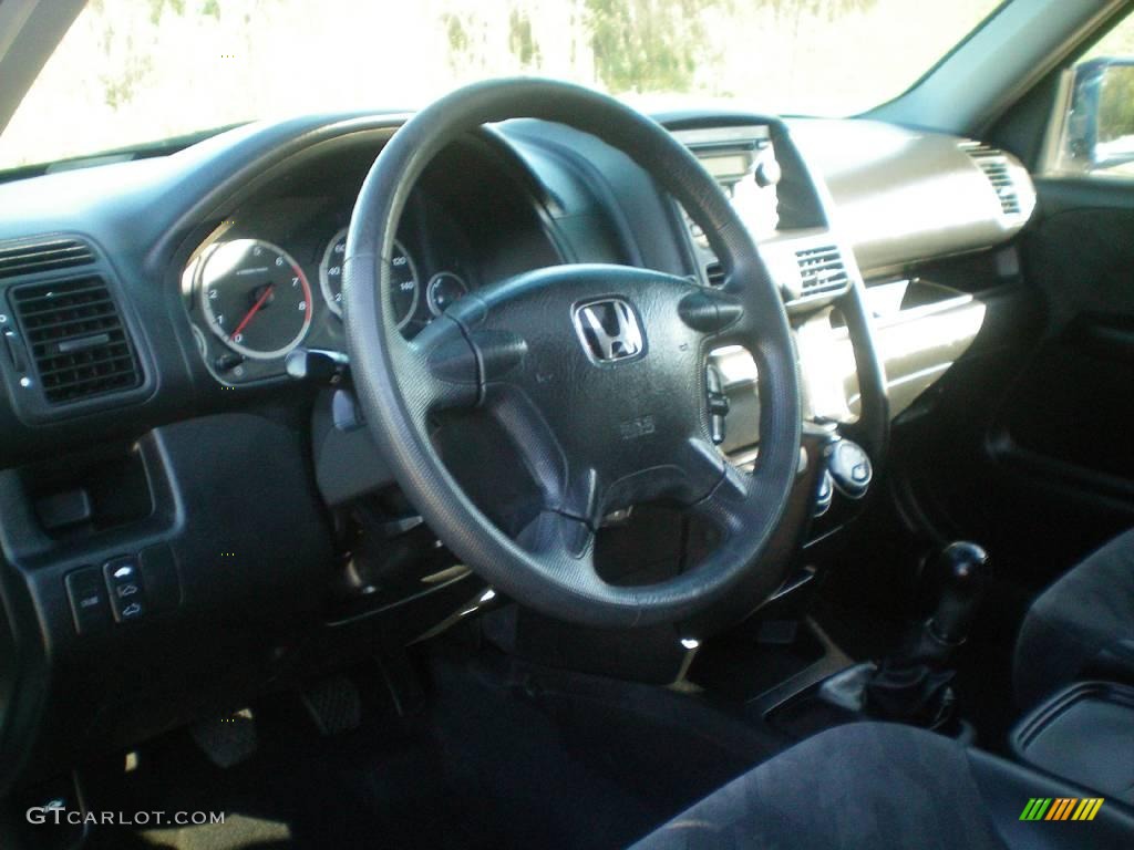 2002 CR-V EX 4WD - Eternal Blue Pearl / Black photo #10