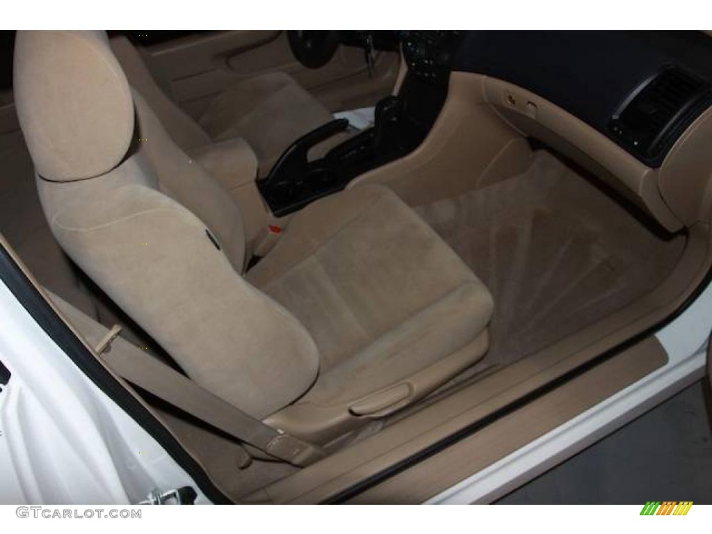 2007 Accord LX Coupe - Taffeta White / Ivory photo #15