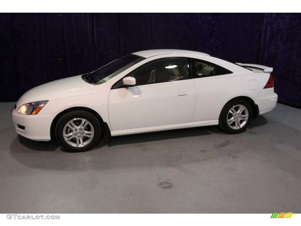 2007 Accord LX Coupe - Taffeta White / Ivory photo #25