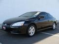 2007 Nighthawk Black Pearl Honda Accord EX-L Coupe  photo #1
