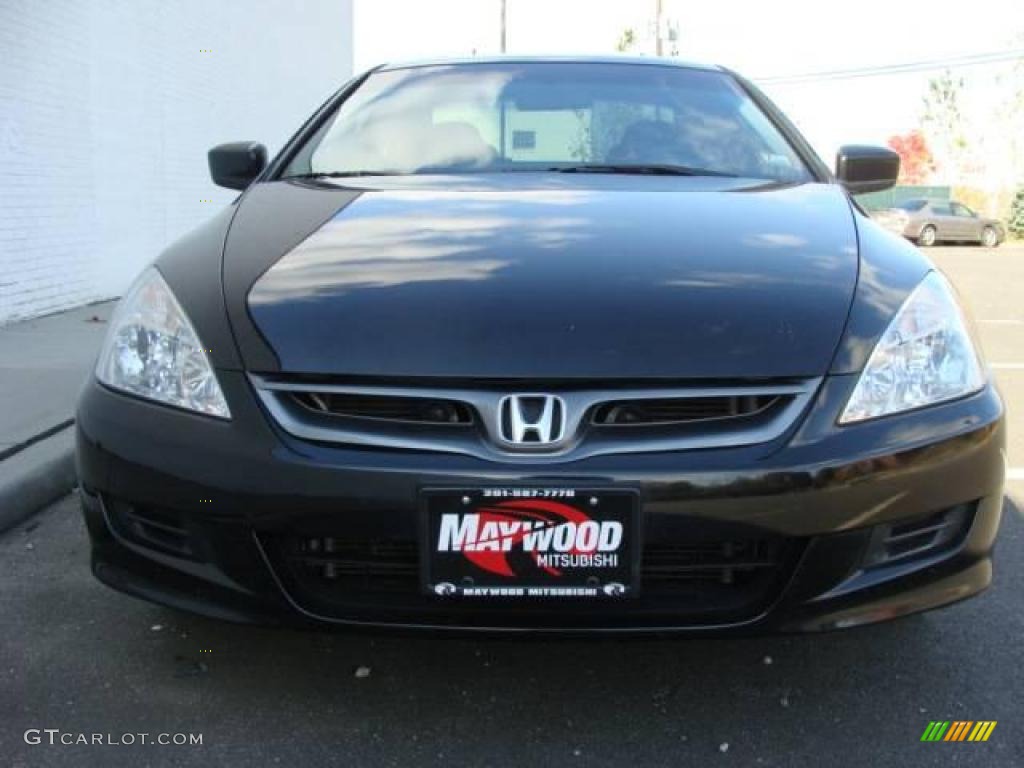 2007 Accord EX-L Coupe - Nighthawk Black Pearl / Black photo #2