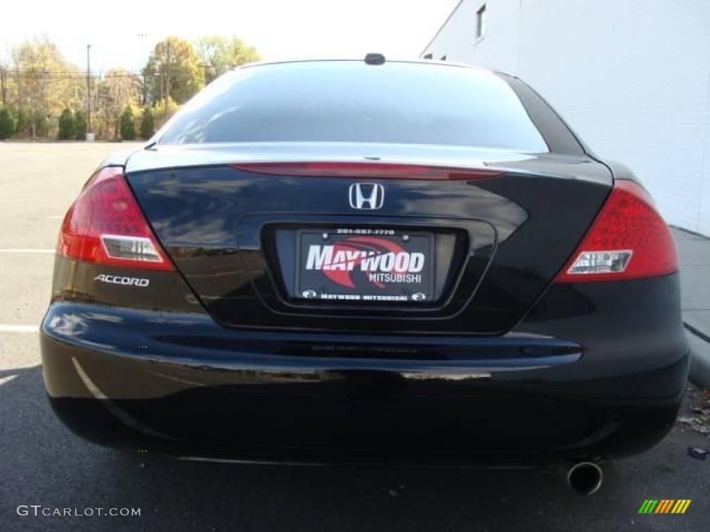 2007 Accord EX-L Coupe - Nighthawk Black Pearl / Black photo #5
