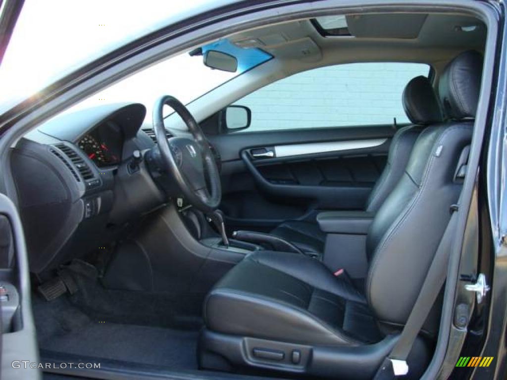 2007 Accord EX-L Coupe - Nighthawk Black Pearl / Black photo #9