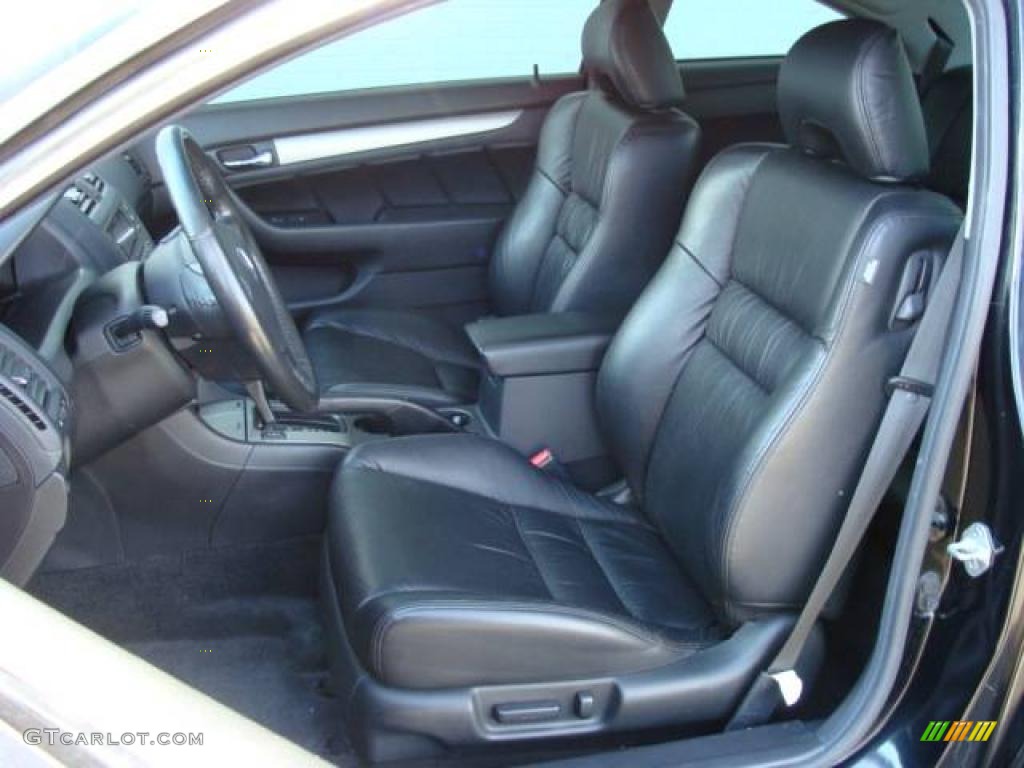 2007 Accord EX-L Coupe - Nighthawk Black Pearl / Black photo #10