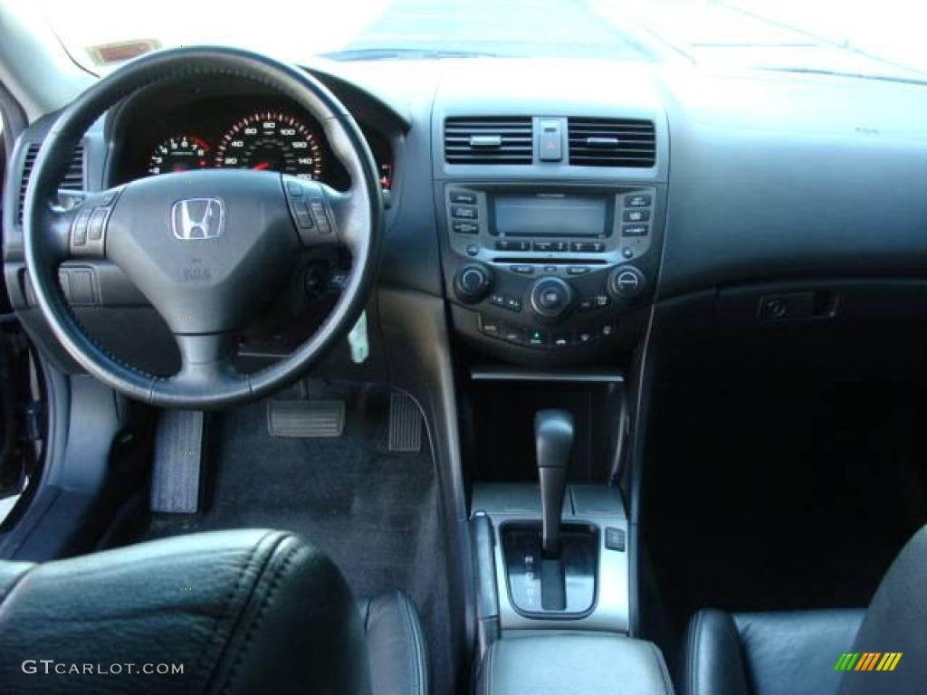 2007 Accord EX-L Coupe - Nighthawk Black Pearl / Black photo #11