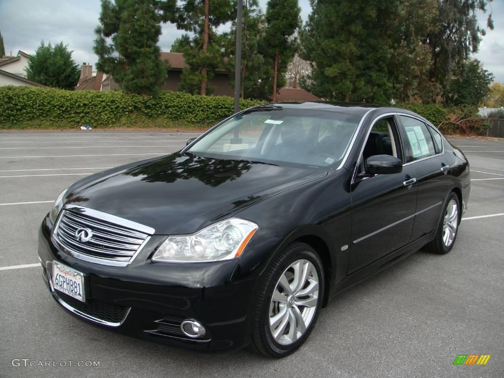 2009 M 35 Sedan - Black Obsidian / Graphite Black photo #1